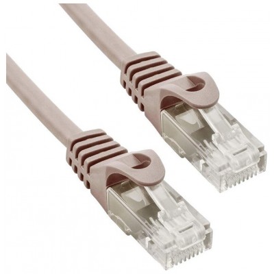 Cable de red UTP Phasak Cat. 6 Cu 7 m. gris